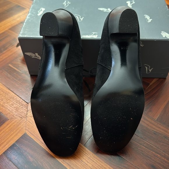 Vintage Bally suede lace-up pumps made in Switzerland Size EU 36.5 E US6 - Picture 8 of 9